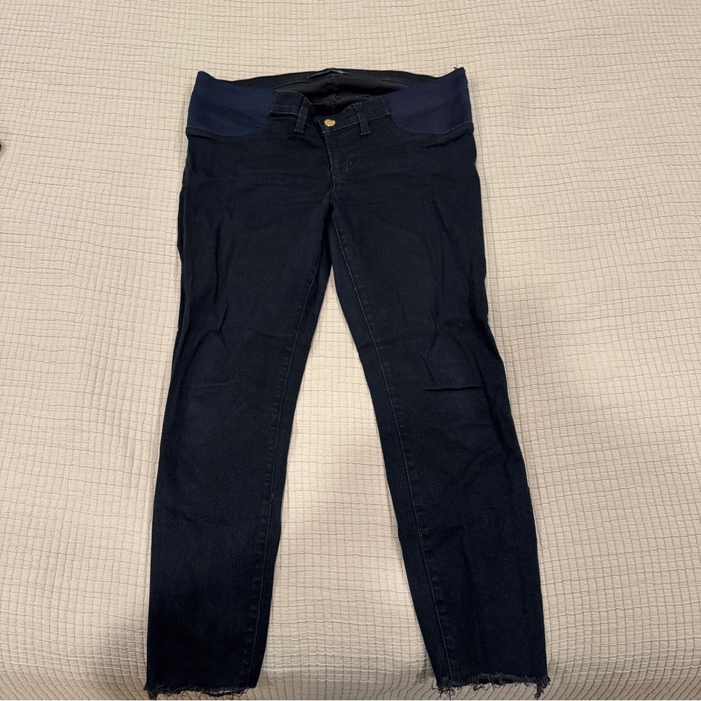 J Brand Women's Mama J Dark Blue Maternity Jeans - Size 31